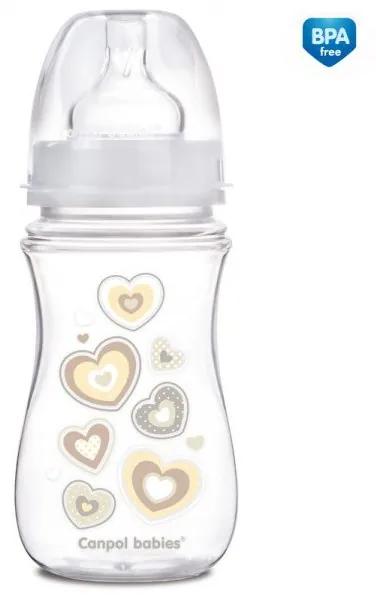 Canpol Babies Antikoliková fľaša, krémová 240ml