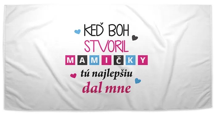 Sablio Uterák Keď Boh stvoril mamičky - 70x140 cm