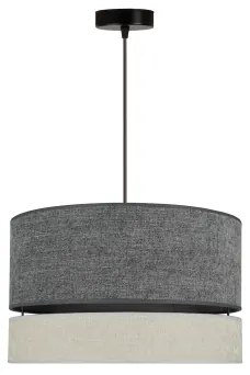 Duolla - Luster na lanku DOUBLE 1xE27/15W/230V pr. 40 cm šedá