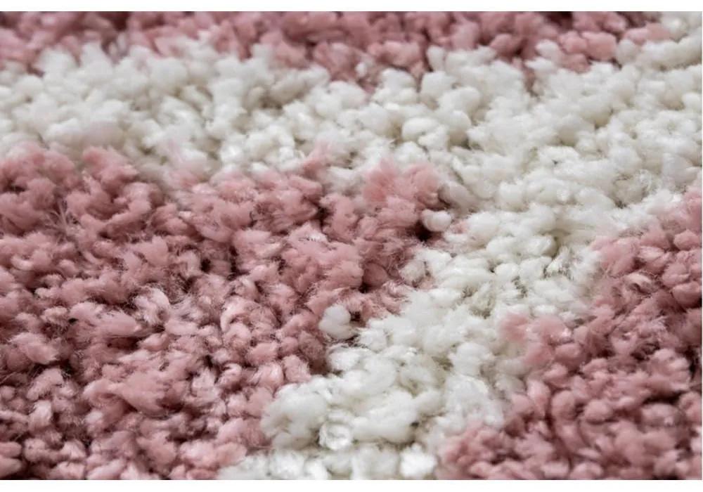 Kusový koberec Shaggy Beni ružový 180x270cm