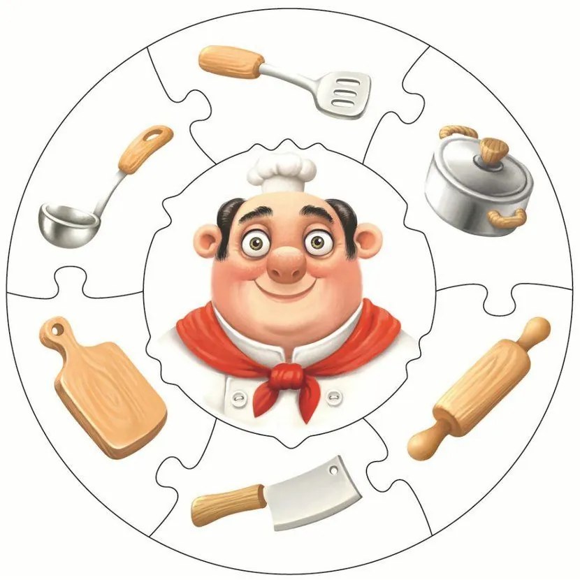 Puzzlika 13524 Profese 2 naučné 21 dielov