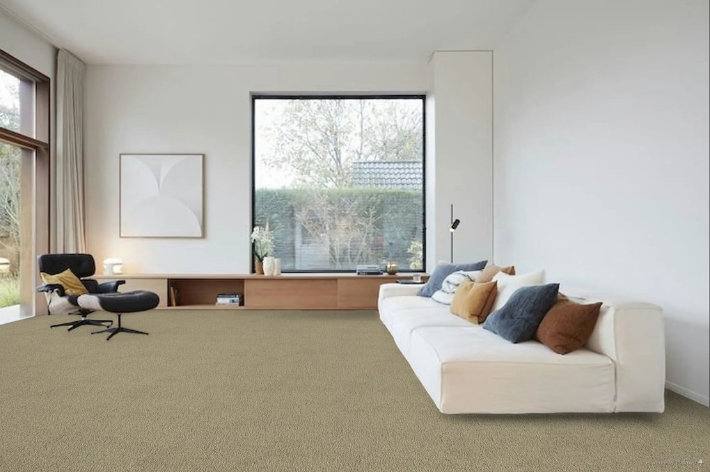 Lano, Metrážny koberec Aura 450, na mieru, šíře 4m,5m, hnedá, ab (mriežka), chodba / predsieň