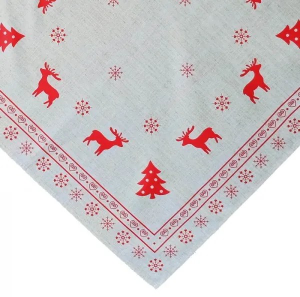 Obrus Červený sob 85x85 cm