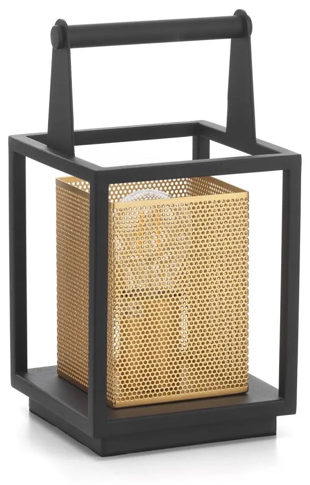 ONLI - Stolná lampa MALIK 1xE27/22W/230V 29 cm zlatá/čierna