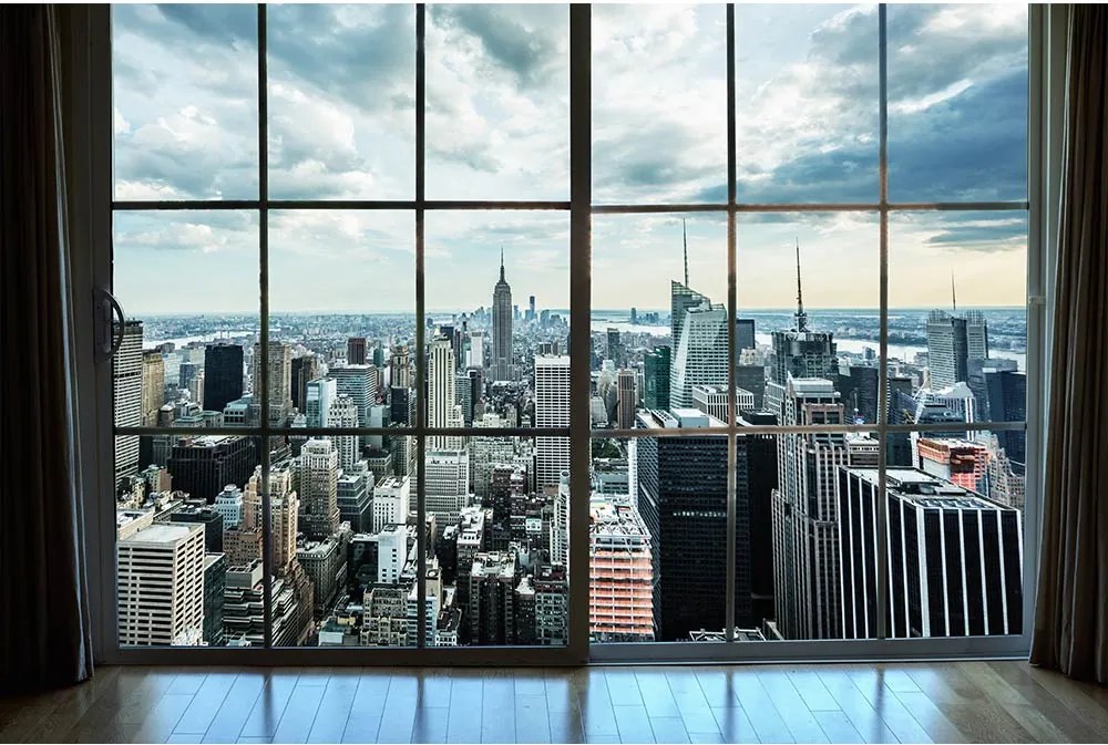 Dimex SK Fototapeta Manhattan z okna 2 rôzne rozmery L - š-225 x v-250 cm