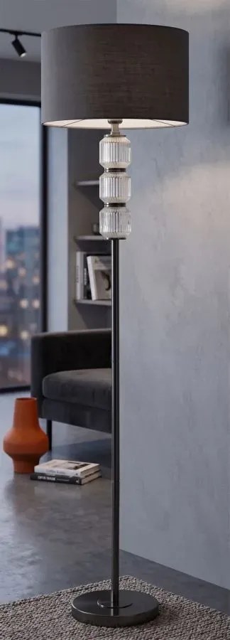 Stojacia lampa Bright 164 cm sivá/biela