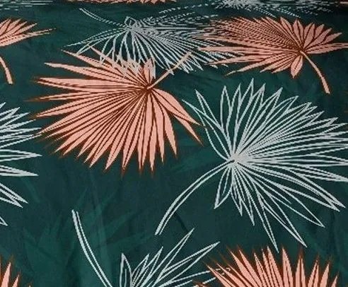 Krepové bavlnené obliečky Homa TORRY GREEN 2-dielna sada 140x200 cm