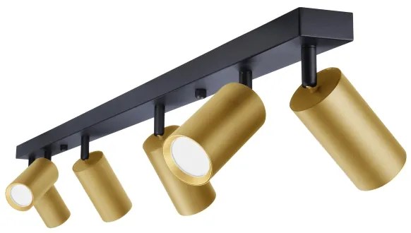 Brilagi - stmievateľné LED bodové svietidlo SELE GOLDEN 6xGU10/6,5W/230V čierna/zlatá