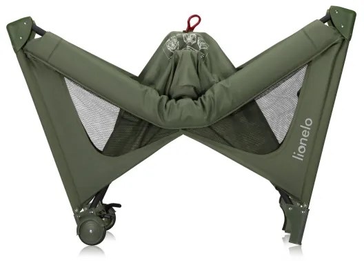 Lionelo - Cestovná postieľka JASMIN EASY FOLD Olivovo zelená