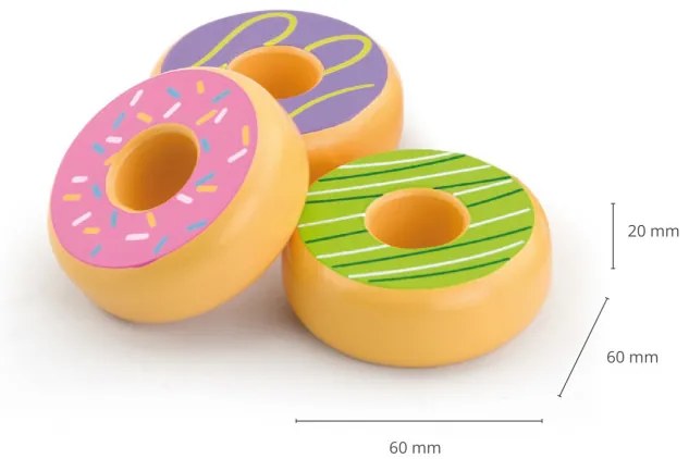 Drevené donuty Viga 51604 6 ks