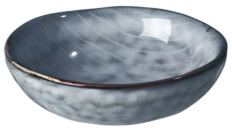 Miska na máslo Broste NORDIC SEA P.7cm modrošedá