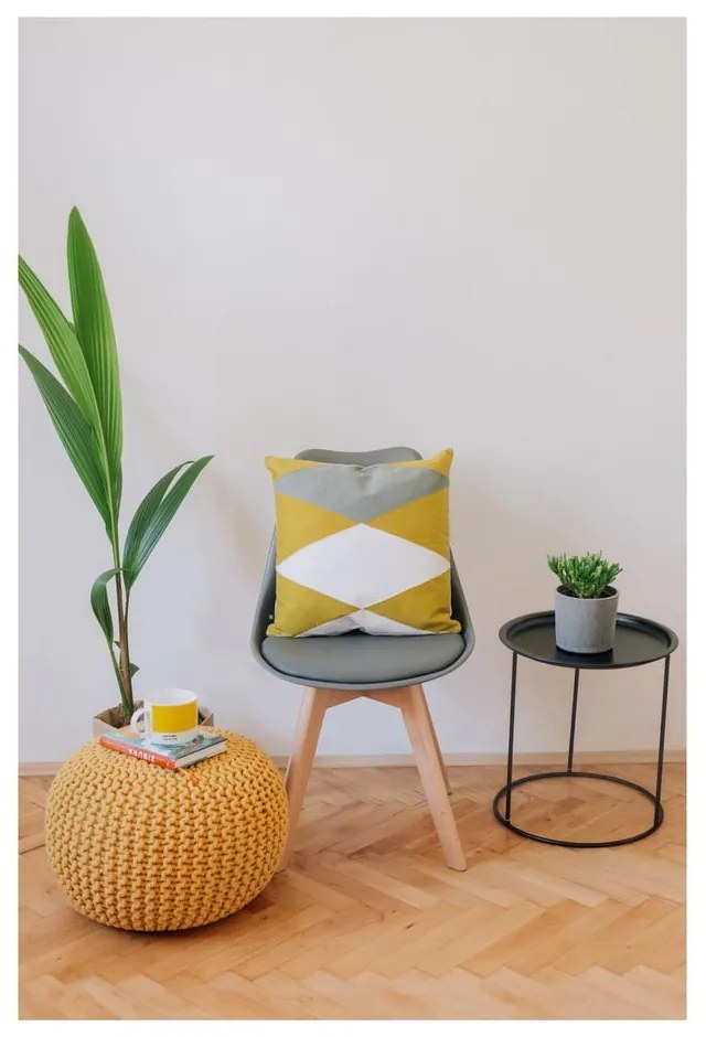 Horčicovožltý puf na sedenie Bonami Essentials Jagger