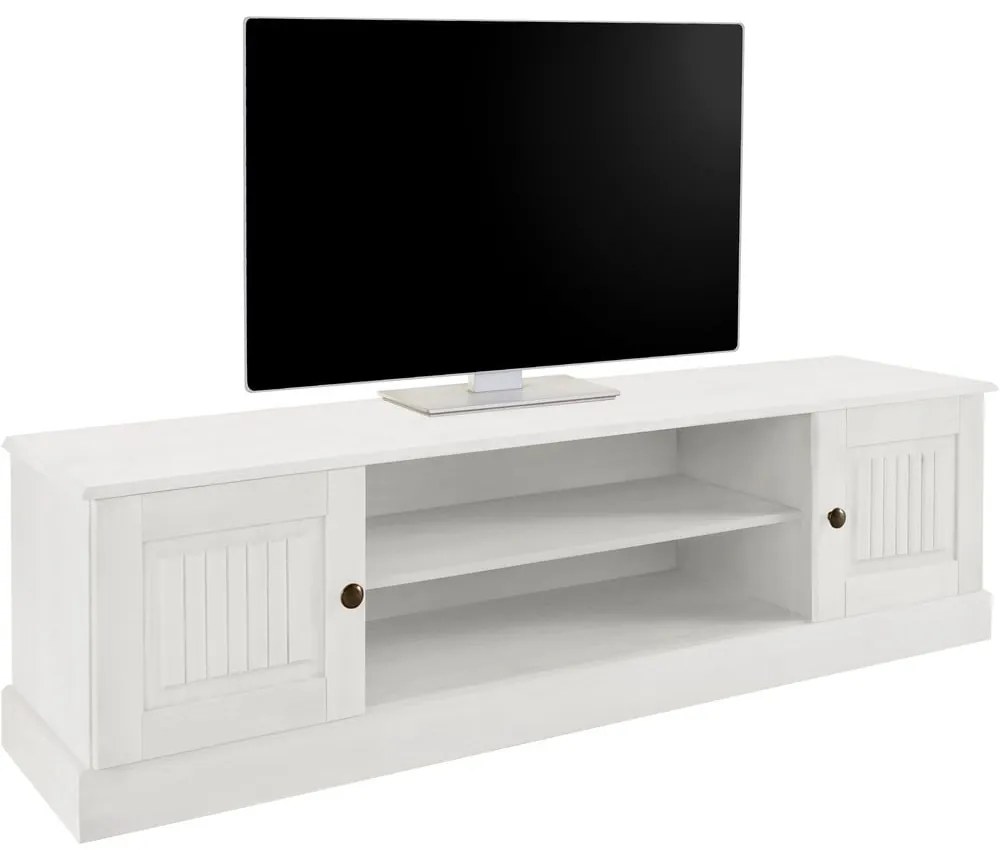 Biely TV stolík z borovicového dreva 45x40 cm Mille – Støraa