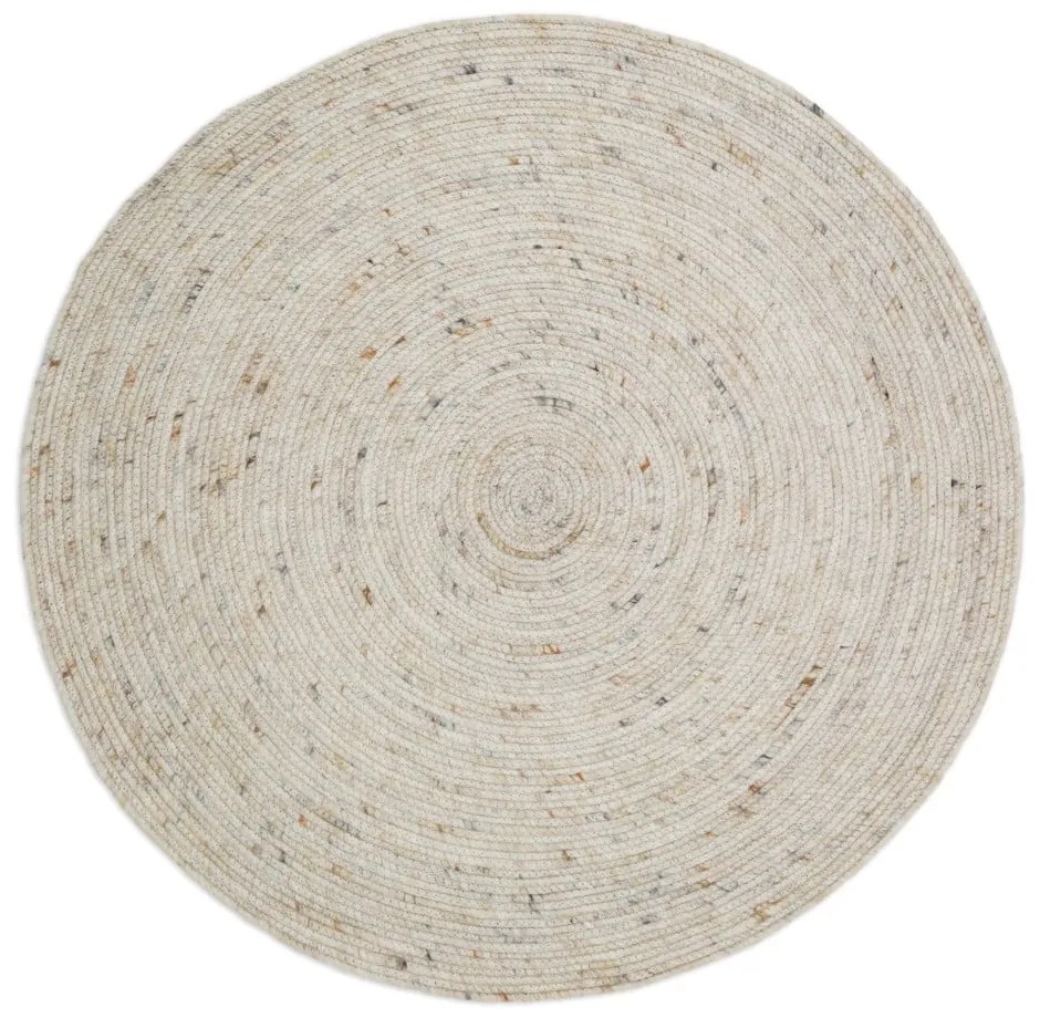 Krémový detský koberec ø 140 cm Neethu Avoine – Nattiot