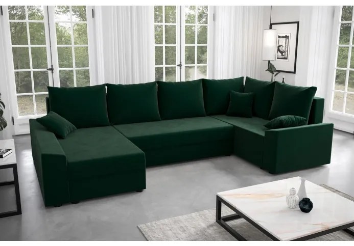 Elegantná sedačka do U PARI - zelená