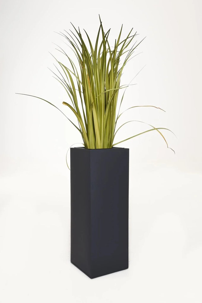 Kvetináč BLOCK, pozink, výška 65 cm, antracit, vr. vložky