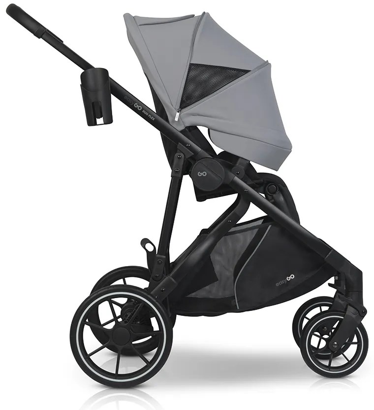 Súrodenecký kočík EasyGo Duoflex Cloudy Gray