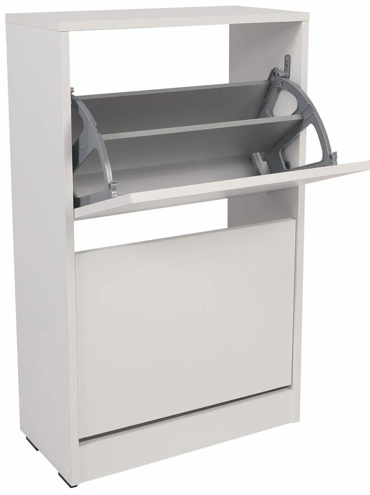 Botník (skrinka na topánky) Tosina 2 (biela). Akcia -15%. Vlastná spoľahlivá doprava až k Vám domov. 1094561