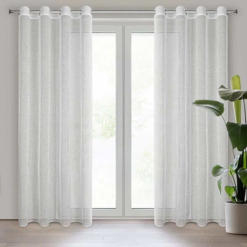 ZÁCLONA ATENA 140 X 260 CM BIELA