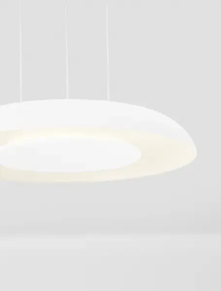 LED stmievateľný biely moderný luster Ormi 40