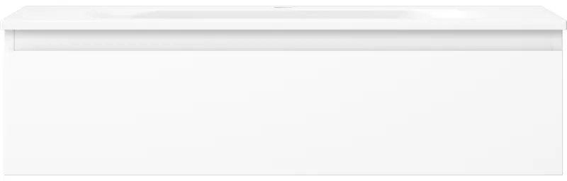 Mexen Orio, kúpeľňová skrinka 90 cm s umývadlom Vela, 1 zásuvka, biela matná, 91A10-09023-1-BF01-W23M01