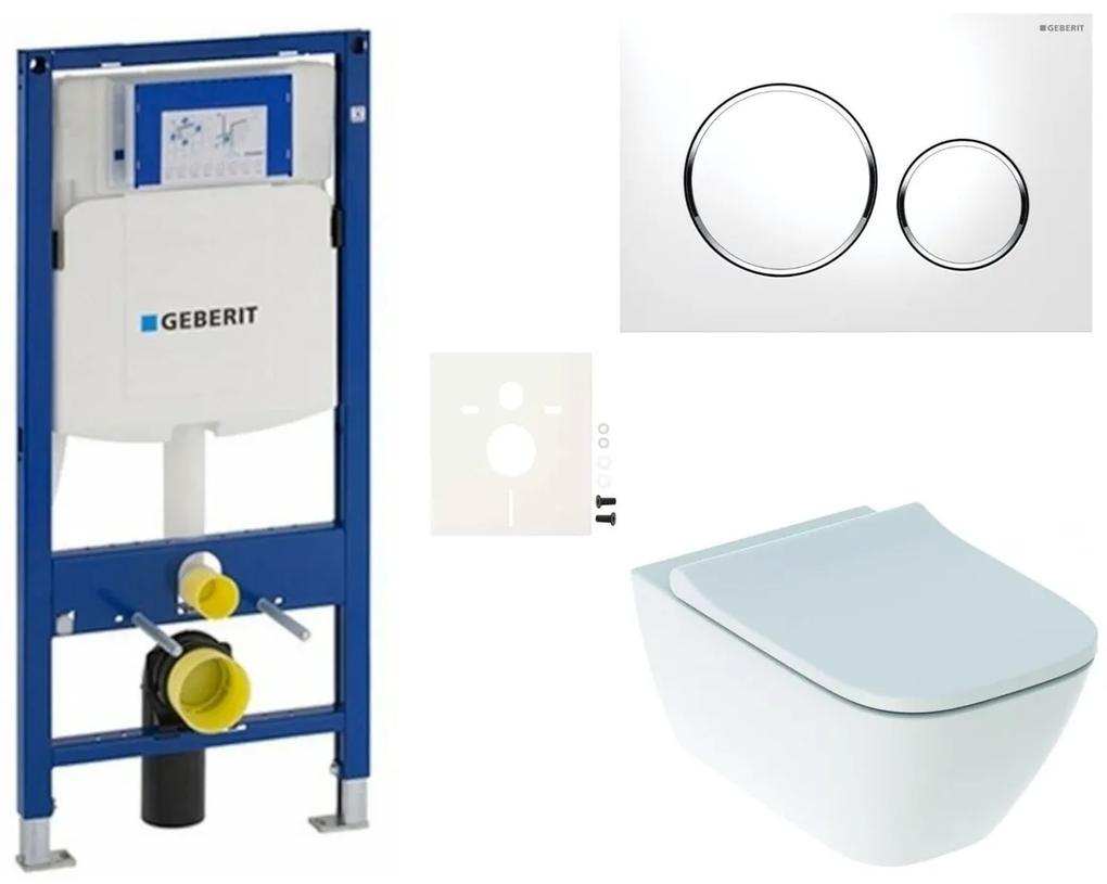 Cenovo zvýhodnený závesný WC set Geberit do ľahkých stien / predstenová montáž + WC Geberit Smyle SIKOGESSMS20