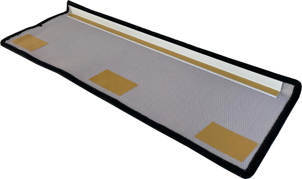 Vopi Nášľapy na schody Geneve šedý obdĺžnik, samolepiaci - 24x65 obdĺžnik (rozmer vrátane ohybu)