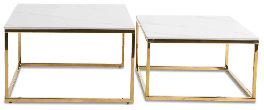 PROXIMA.store - Set konferenčných stolíkov TENOR FARBA: biela