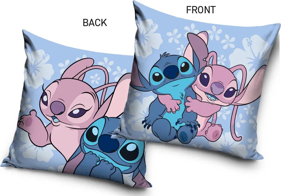 Carbotex Obliečka na vankúšik 40x40 cm - Lilo a Stitch "Kúzlo priateľstva"