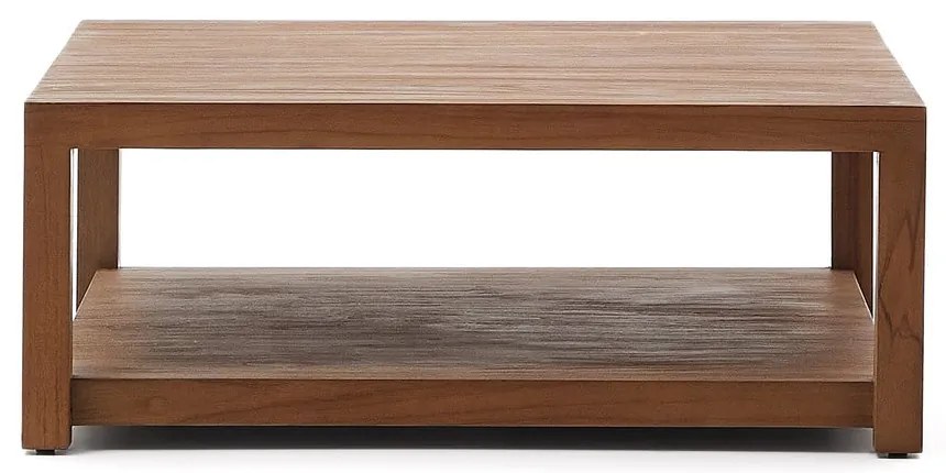 Konferenčný stolík z tíkového dreva v prírodnej farbe 90x90 cm Sashi – Kave Home