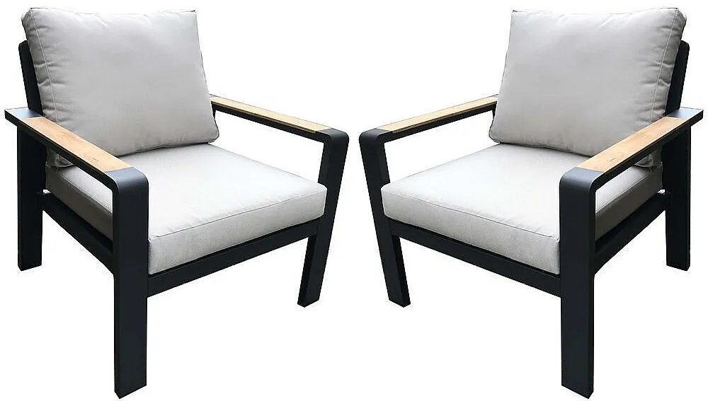 Hliníkové kreslá WATFORD DUO (2 ks)