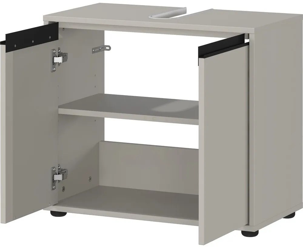 Sivá skrinka pod umývadlo 63x55 cm Lemont – Germania