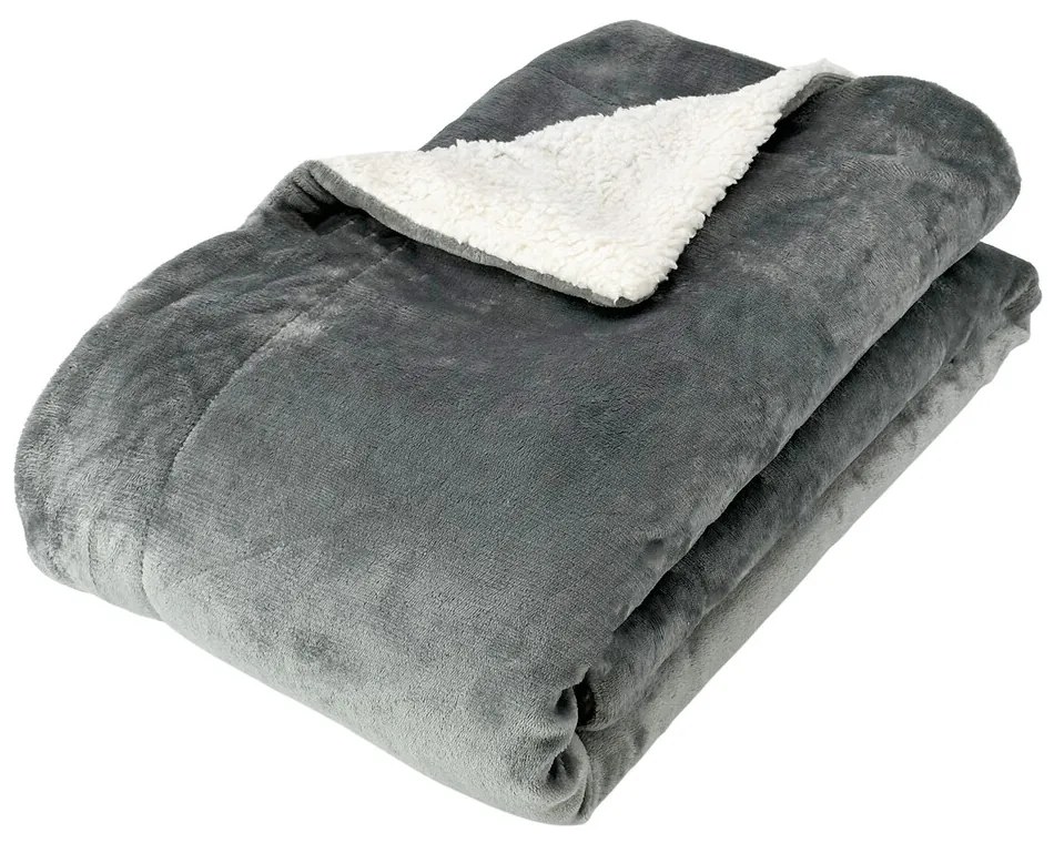 Homa hrejivá luxusná barančeková deka LIGHT GRAY 150x200 cm