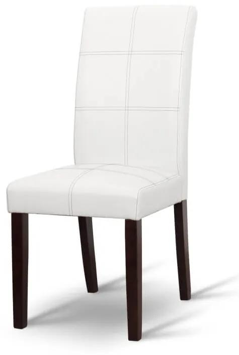 Jedálenská stolička, biela/tmavý orech, RORY NEW
