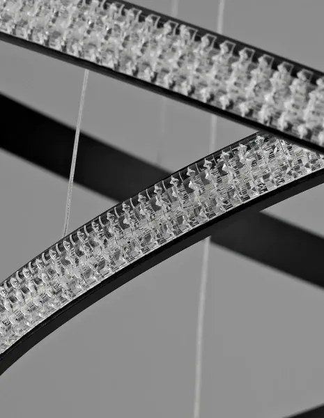 LED luster Nager 59 čierne