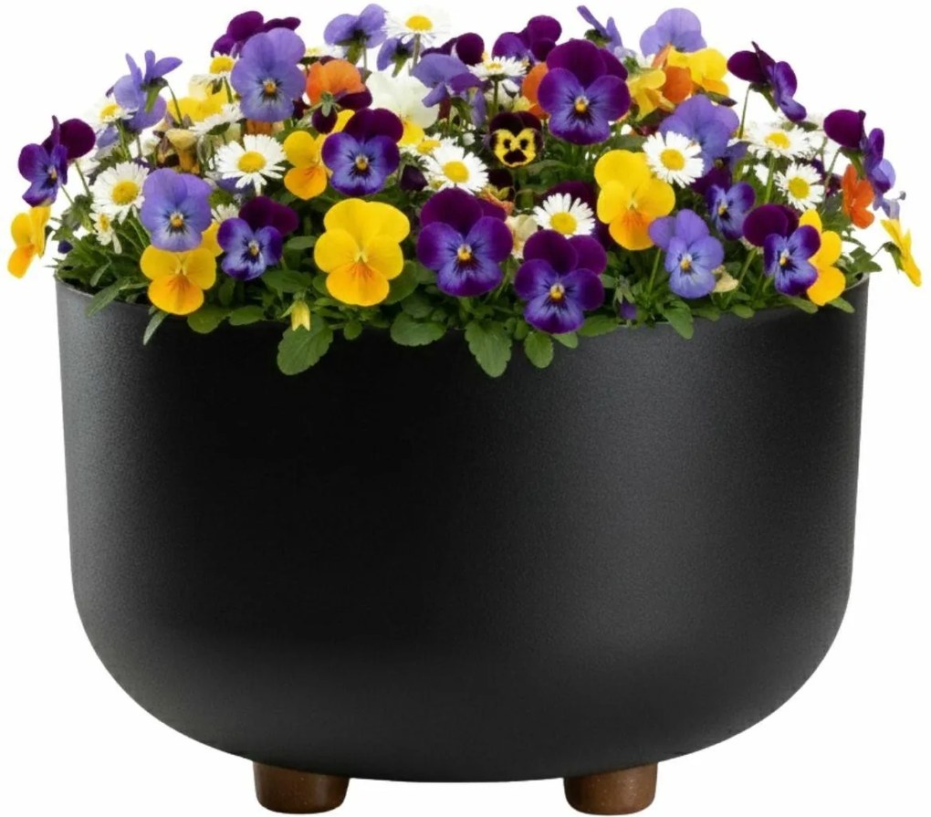 Plastový květináč na nožičkách TERRA 17x26,9 cm - výber z 5 prevedení