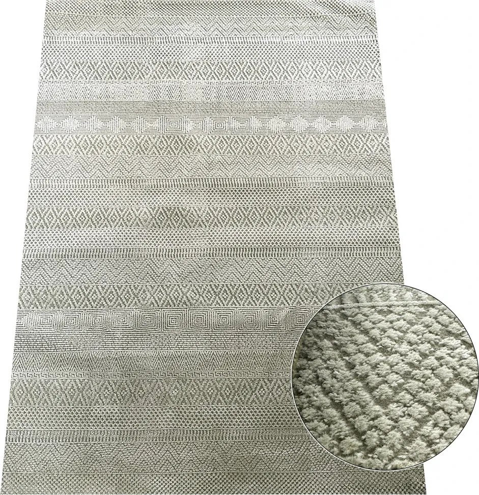 BE Koberec Zurich 1901 GREEN – zelený obdĺžnikový Rozmer: 140x190 cm