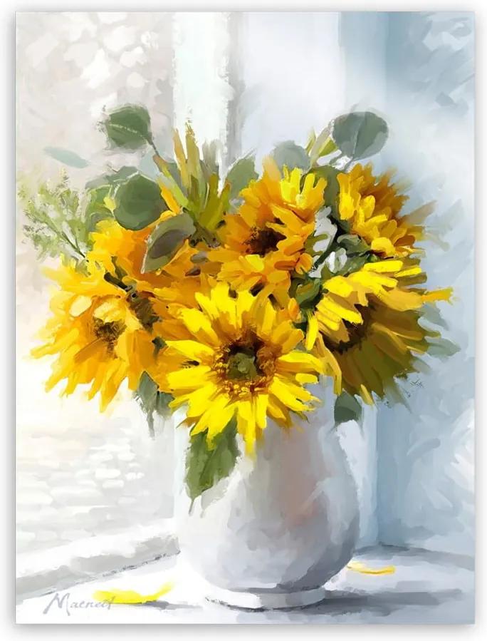 Obraz Styler Canvas Flowers Sunflowers, 60 × 80 cm
