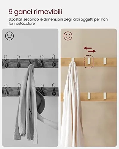 Vešiak na kabáty s lavicou a botníkom, biela farba, 183x72x33,7cm