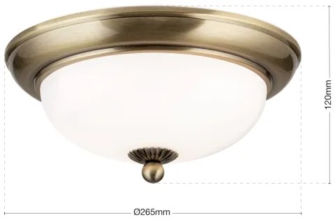Orion - Stropné svietidlo EMPIRA 2xE14/40W/230V pr. 26,5 cm bronz