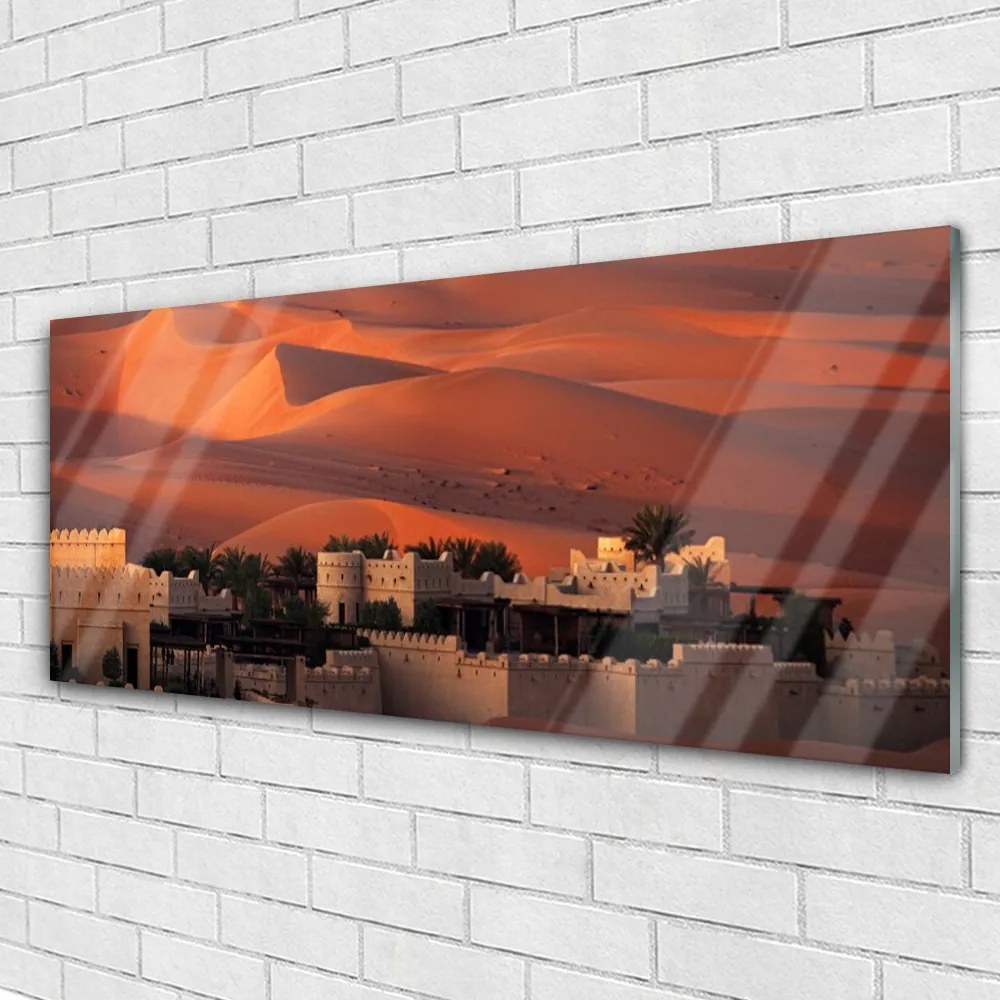 Obraz na akrylátovom skle Mesto architektúra 125x50 cm