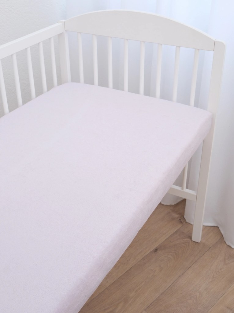 Froté plachta do postieľky 60 × 120 cm - lila