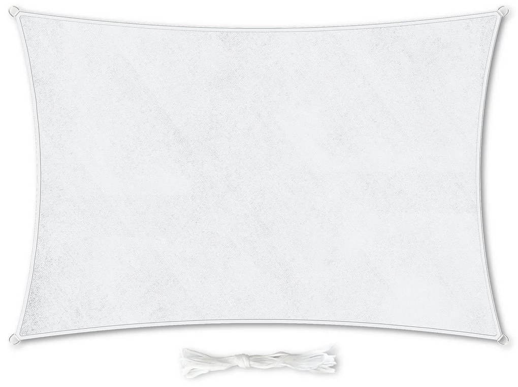 Blumfeldt Obdĺžniková slnečná clona, 3 x 4 m, s upevňovacími okami, polyester, priedušná