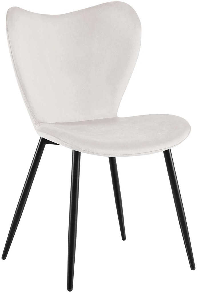 Jedálenská stolička Maika zamat - sivá