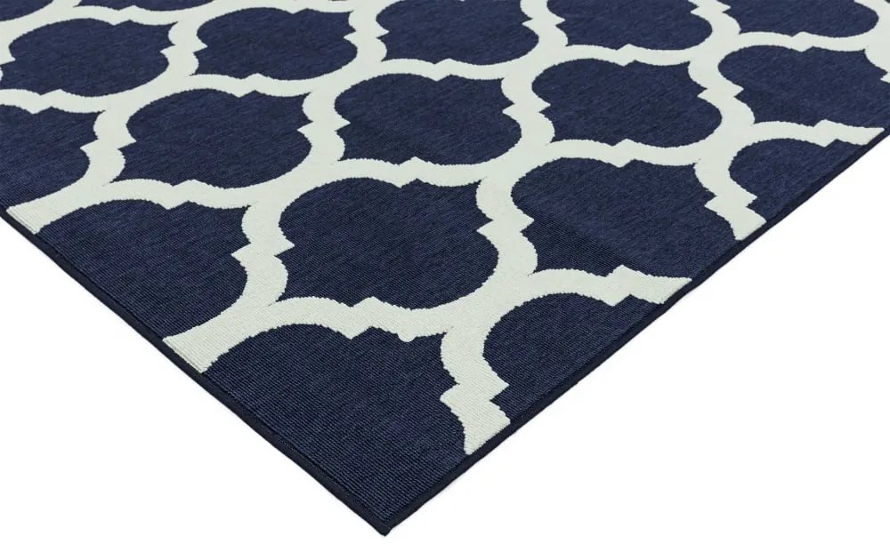 ASIATIC LONDON Alfresco Antibes Blue Trellis - koberec ROZMER CM: 120 x 170