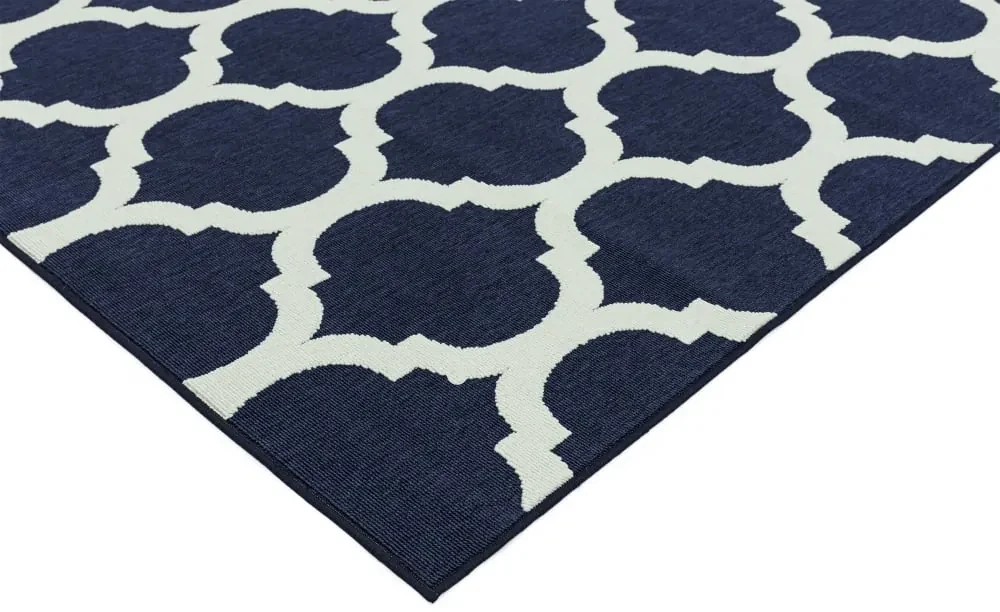 ASIATIC LONDON Alfresco Antibes Blue Trellis - koberec ROZMER CM: 200 x 290