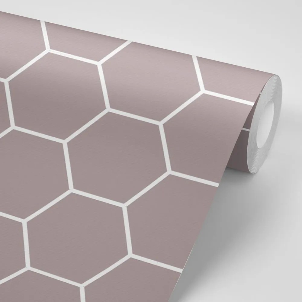 Tapeta moderný hexagón vzor