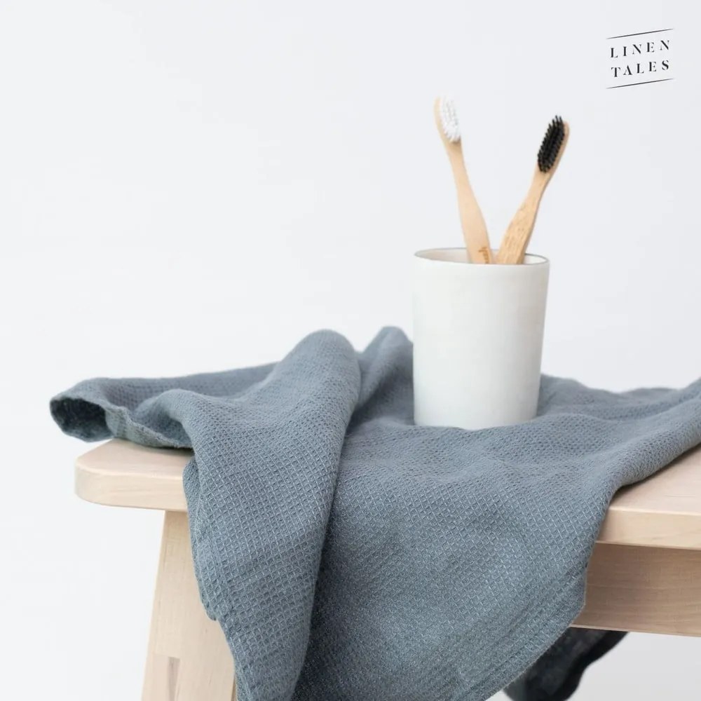Modrý ľanový uterák 125x75 cm - Linen Tales