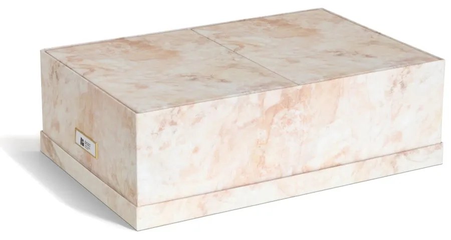 Béžové kartónové úložné boxy v súprave 3 ks s vekom 31x47x15,5 cm Inge Paper Laminate – Bigso
