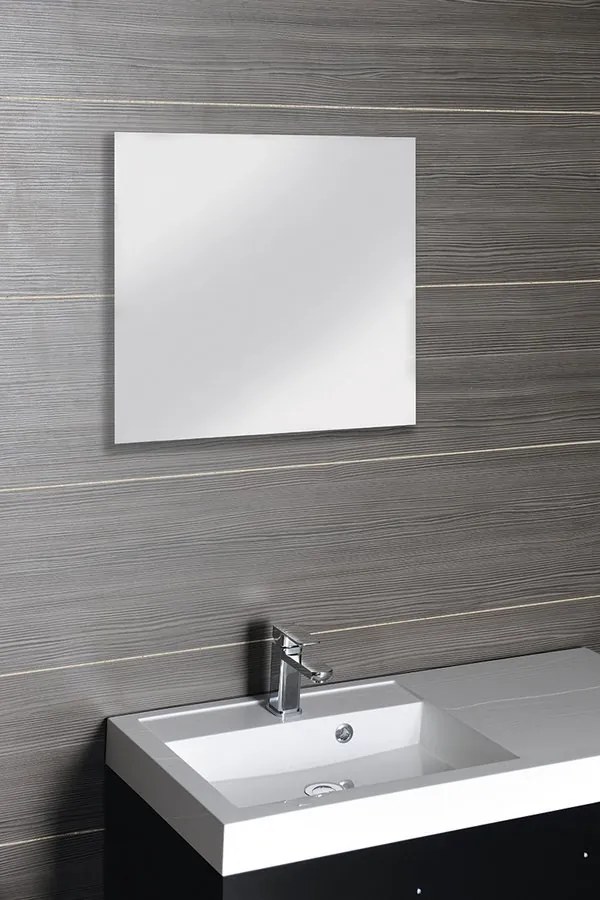 Aqualine Aqualine, Zrkadlo 80x80cm, štvorec, bez uchytenia, 22498